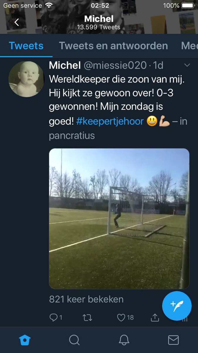 miesie035's tweet image. Dat een dag later 821 mensen mijn wereldkeeper de bal over hebben zien kijken...#821x ! #keeper