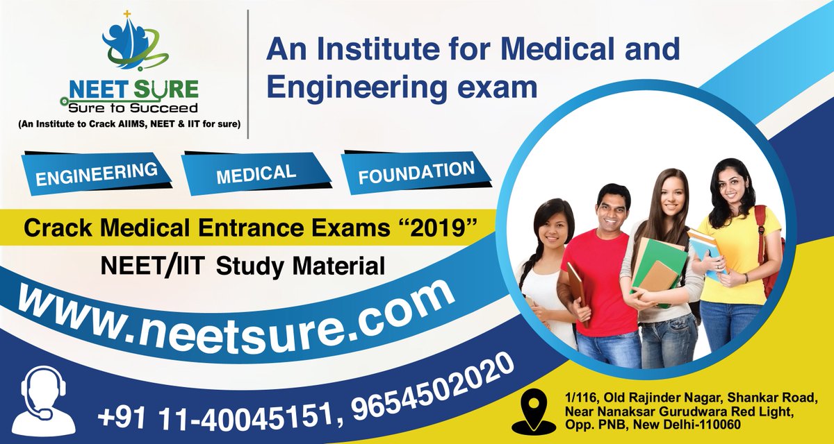 neetsuredelhi's tweet photo. IIT JEE &amp; Medical Preparation needs a lot of hard work and well- designed study program, together with supportive teachers and mentors to guide and show the correct way. NEET SURE helps in doing that.  #IIT2019 #IITJEE2019 #NEETSURE https://t.co/UcP0sA39jy https://t.co/R27KRRPGZQ