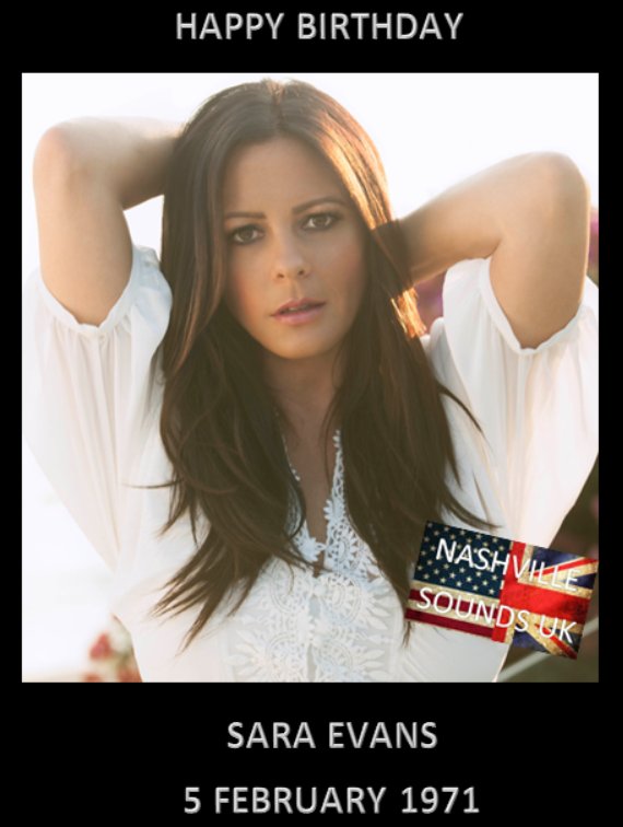 Happy Birthday to Sara Evans   