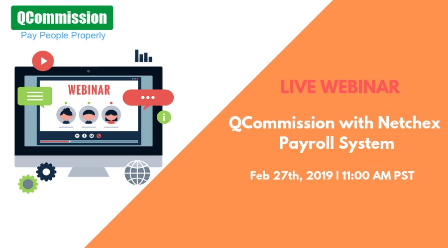 QCommission1's tweet image. Join us on Feb 27th! Webinar: QCommission with Netchex Payroll System!
Register Now: bit.ly/Register-QC
#Sales #Commission #Netchex #Payroll