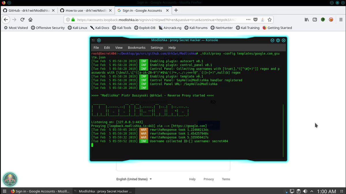 SecretHacker8's tweet photo. How To Install and Config #Modlishka Tool - Most Advance #ReverseProxy #Phishing

Click It:
https://t.co/1JsIxIYKWk https://t.co/7ejPFZSbLP