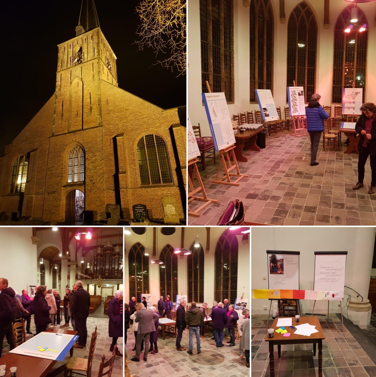 Druk bezochte inloopavond <a href="/Gem_Zoeterwoude/">Gemeente Zoeterwoude</a> in de fraaie Dorpskerk. Veel suggesties opgehaald in het kader van de "Verkenning en (her)ontwikkelingsmogelijkheden centrum Zoeterwoude-Dorp", opgesteld in samenwerking met @wissing_rd