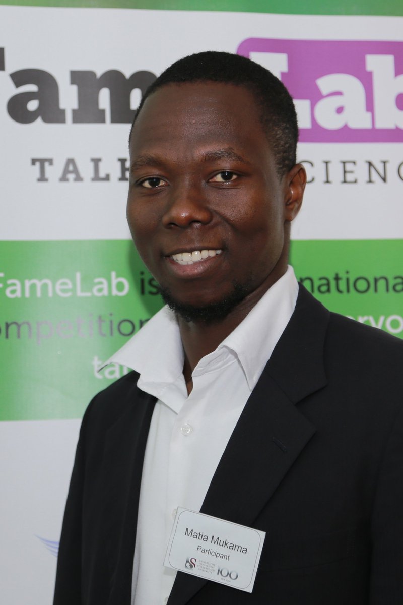Research at Stellenbosch University (@matiesresearch) on Twitter photo Matia Mukama to represent SU at national FameLab competition.
Matia Mukama, a doctoral student in Food Science <a href="/StellenboschUni/">Stellenbosch University</a> , won the SU heat of the 2019 FameLab science communication and public speaking competition on Friday (1 February).
Read more: bit.ly/2GbLsLl Matia Mukama to represent SU at national FameLab competition.
Matia Mukama, a doctoral student in Food Science <a href="/StellenboschUni/">Stellenbosch University</a> , won the SU heat of the 2019 FameLab science communication and public speaking competition on Friday (1 February).
Read more: bit.ly/2GbLsLl