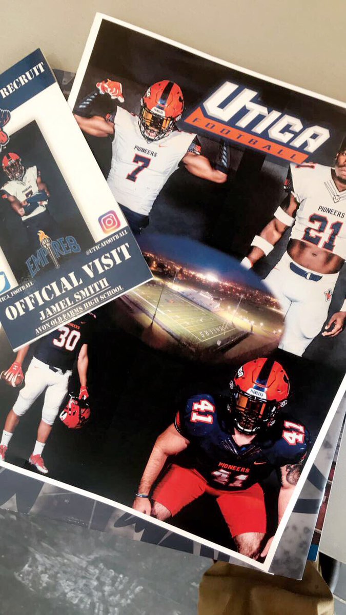 JamelsmithJr's tweet photo. Had a great visit at Utica this weekend thankful for the opportunity @CoachCarnot @Utica_Football https://t.co/brzitRT2Hh