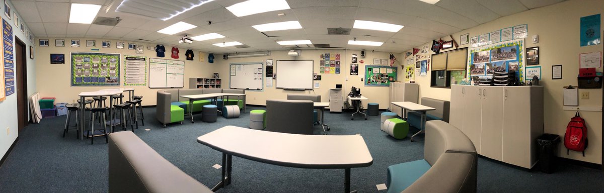 TThurstonMCS's tweet photo. Our new classroom. #mcsk8 #brightfuture #classroomredesign https://t.co/psLzyw21bU