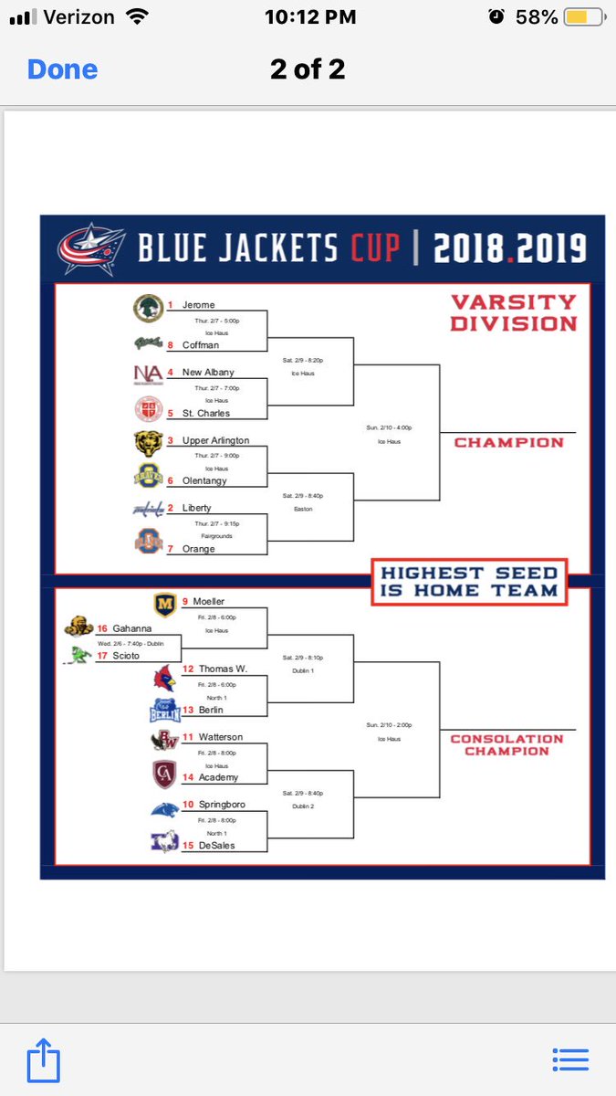 HockeyLiberty's tweet photo. Our favorite time of year . Playoff Hockey Time . Starts Thursday vs rival 🍊 in the CBJ Cup https://t.co/jCTHCUfRWp