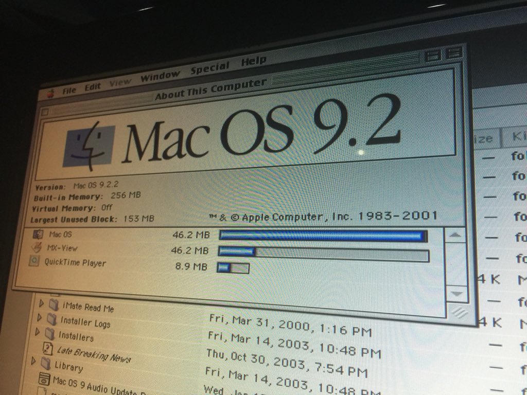 OneRiverMedia's tweet image. When was the last time you launched this OS? The phone I just used to snap this picture is more powerful than this Motorola-powered G4 running OS9. My retinas are bleeding.
#appleg4 #os9 #oldcrap