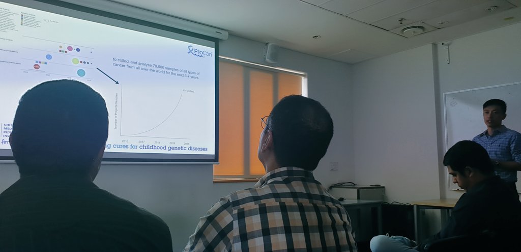 karthikskamath's tweet photo. Great talk by @QingZhong6 at @MQMolSci about crunching large scale #Cancer sample #SWATH #Protomics #data to make biological sense. @CMRI_Research #massspec. https://t.co/s51xSncWzE