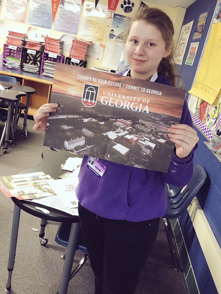 Thank you @universityofga for sending swag to my @BrooksAVID student! #futurecollegegrad @WichitaUSD259 @WPSAVID @WpsBrooks