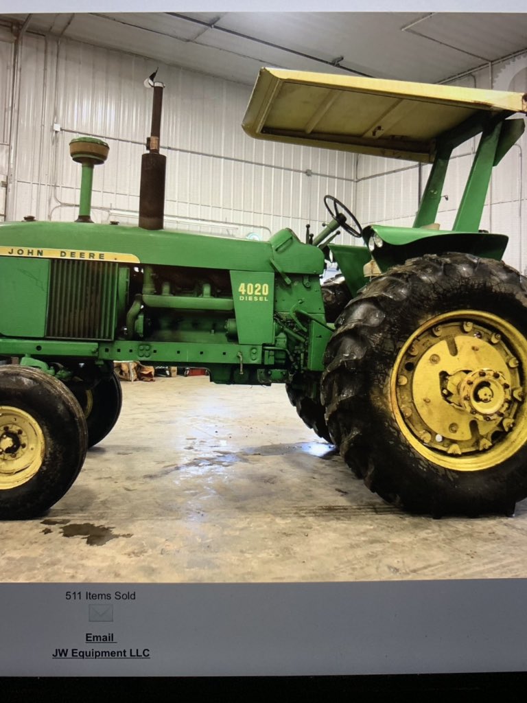 Sells wed on auctiontime go to jwequipment 4020 been on the same local farm for 45 years original tractor