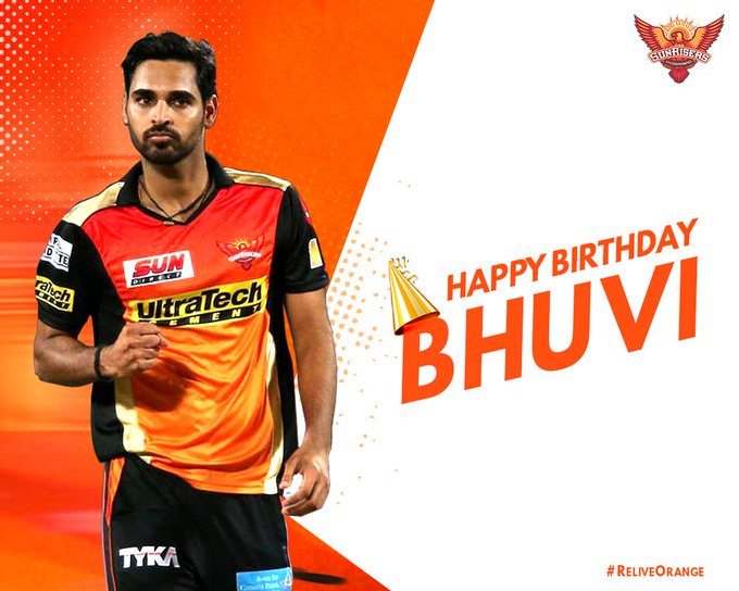 Happy birthday swing king BHUVNESHWAR KUMAR 