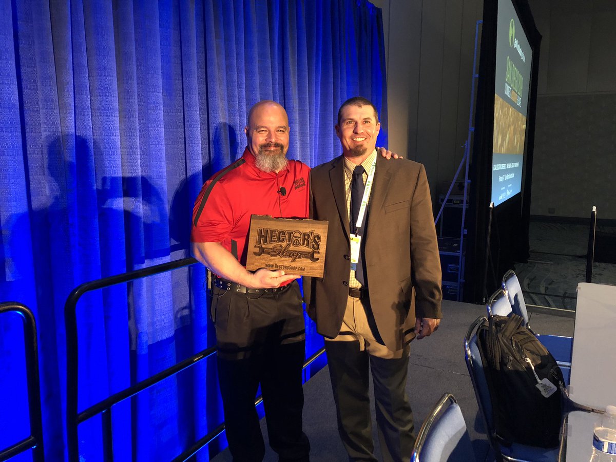 Trent Manning, GCSAA’s Most Valuable Technician <a href="/FoleyUnited/">Eoin Foley</a> is more than a great tec...his wood-working skills are quite impressive!  Just ask Hector V of <a href="/HectorsShop/">Hector Velazquez</a>👍