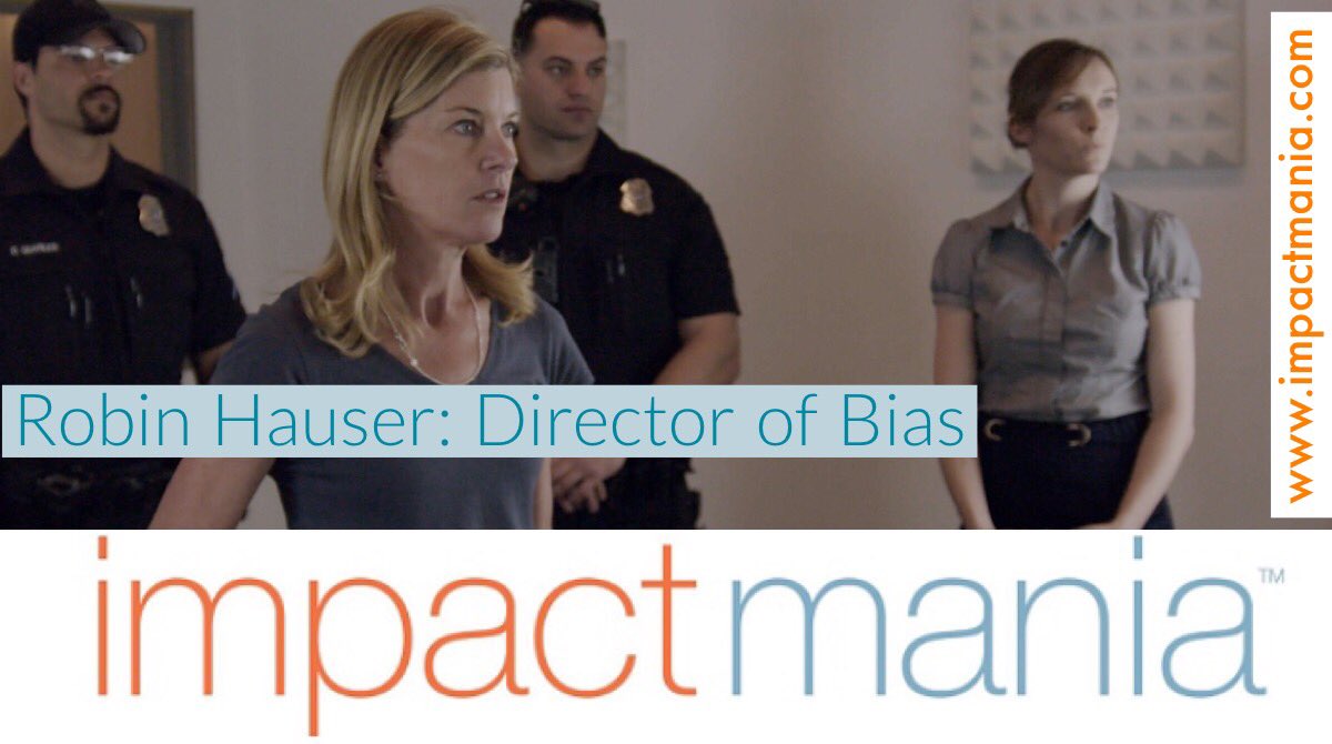 impactmania's tweet photo. #Bias #film director #RobinHauser about her biases, #funding model for her films and how the #posse effect retains more #women &amp; #minorities on a board. #interview #impactmania @impactmania https://t.co/DIJXgNMrTQ