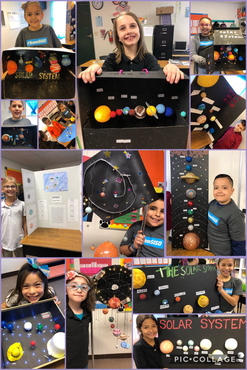 APena_LCES's tweet image. Whoa! 🌝 Cougars really displayed their creativity through their Solar System models👩🏽‍🚀🌒🌎☄️☀️ #ThirdGradeScientists