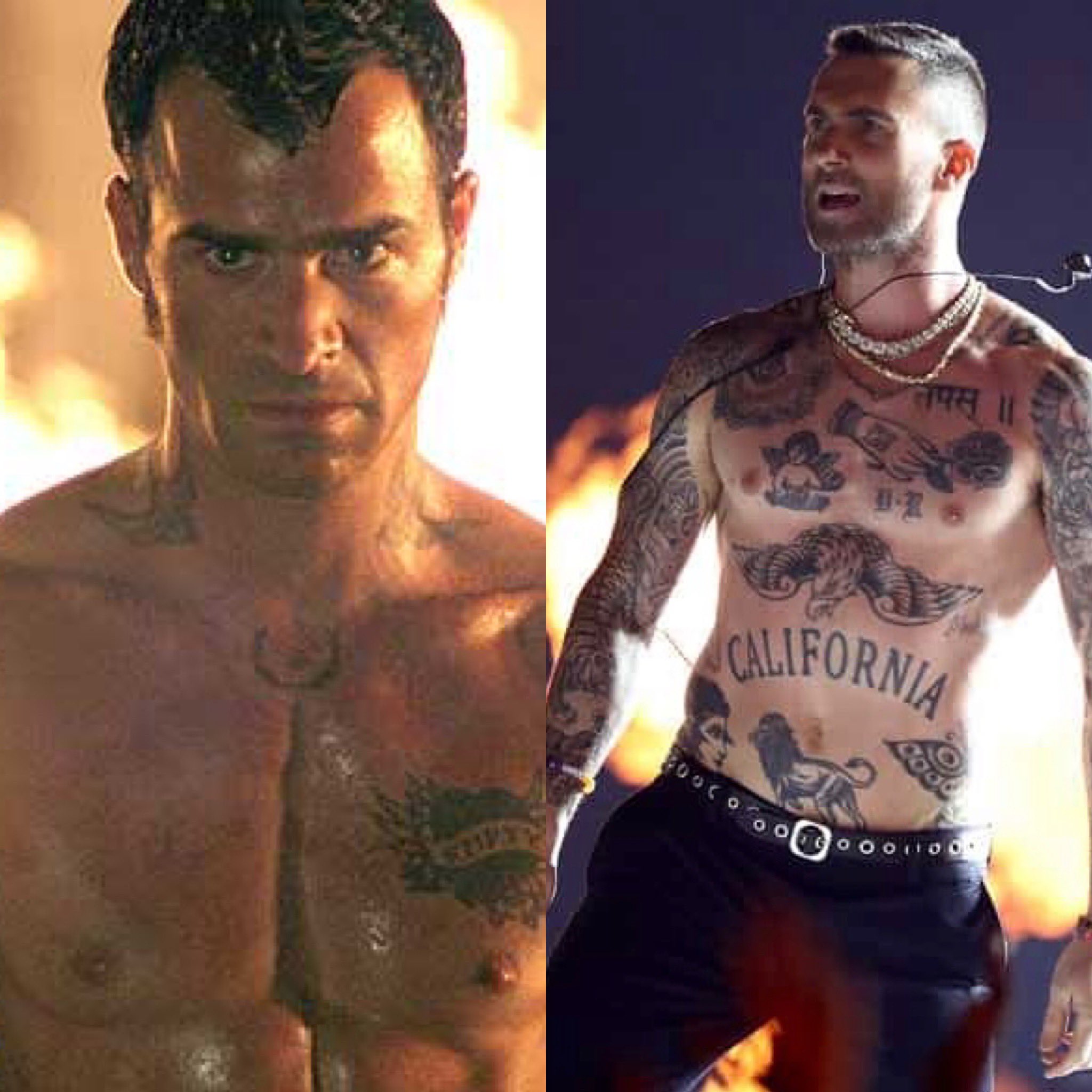 Justin Theroux Explains His Huge Back Tattoo