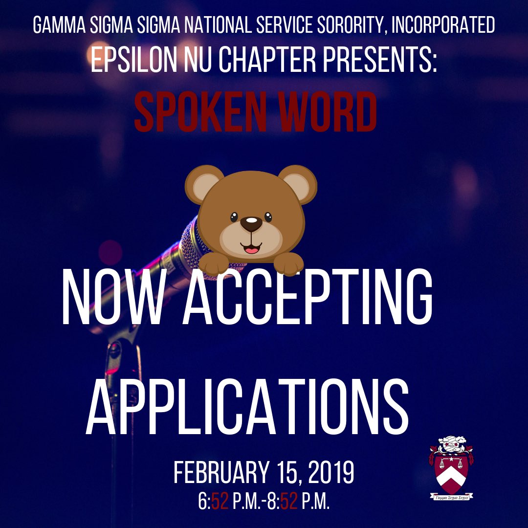 BCU_GammaSigs's tweet photo. Wee heard the Campus has something to say 🗣 , express yourself with good vibes 💆🏾‍♀️and a safe space🧘🏾‍♀️. To receive a application to perform please email Enusigs1952@gmail.com 📥🧸#BCU #BCU19 #BCU20 #BCU21 #BCU22 https://t.co/y2VN75HcDh
