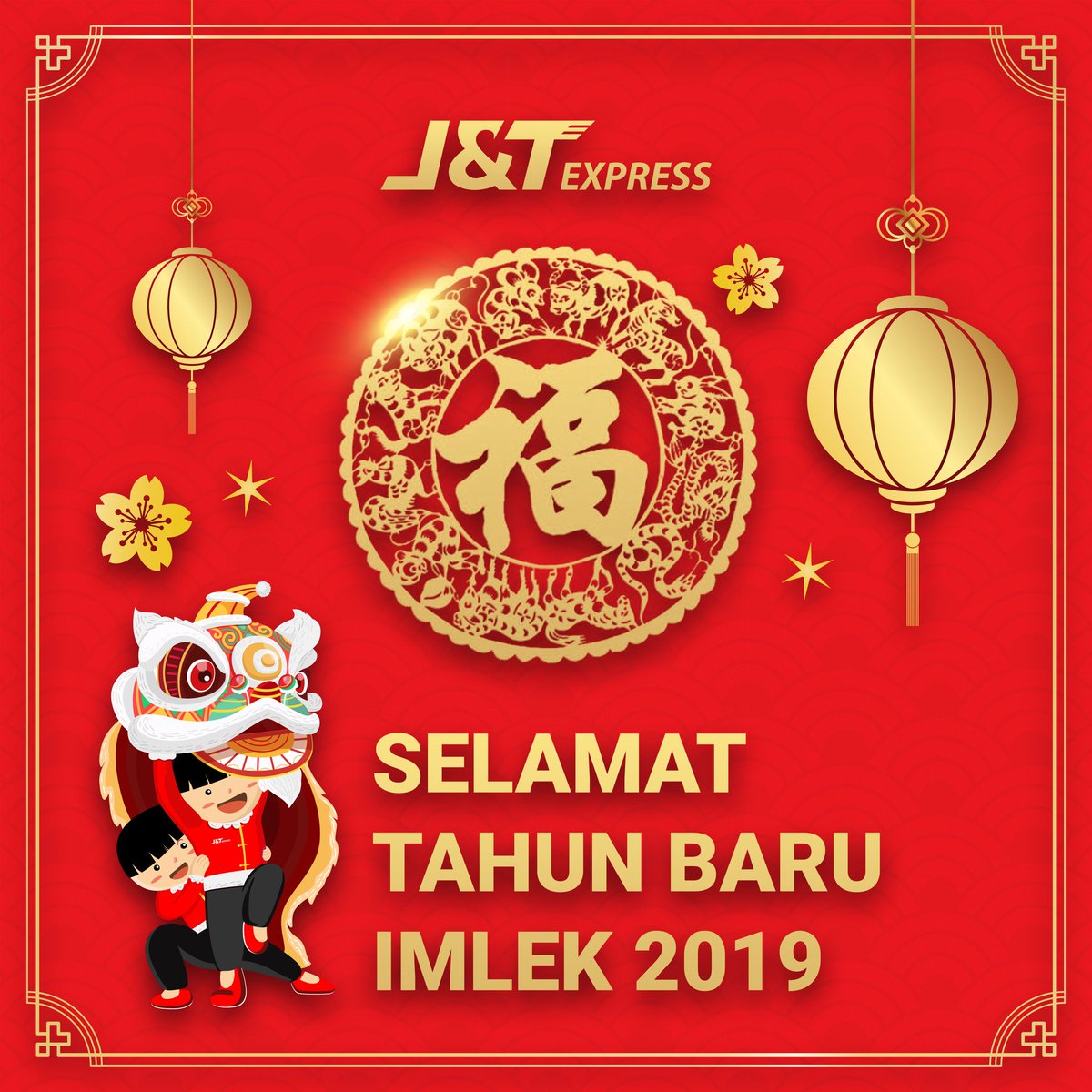 jntlampung's tweet photo. Selamat tahun baru Imlek 2019 bagi JnT Friend's yang merayakan. 

#HappyCNY2019
#SuperJnT
#jntexpressid 
#ExpressYourOnlineBusiness https://t.co/VT9Sf2Teg1