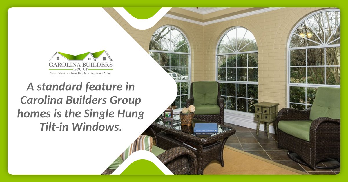 carolinabuilde1's tweet photo. A standard feature in Carolina Builders Group homes is the Single Hung Tilt-in Windows. The bottom sash is tilted in, spray the window with glass cleaner and wipe with a cloth, newspaper, paper towel, or squeegee. Contact us now - https://t.co/SpER3FQN3N https://t.co/JfnJ5T12G9