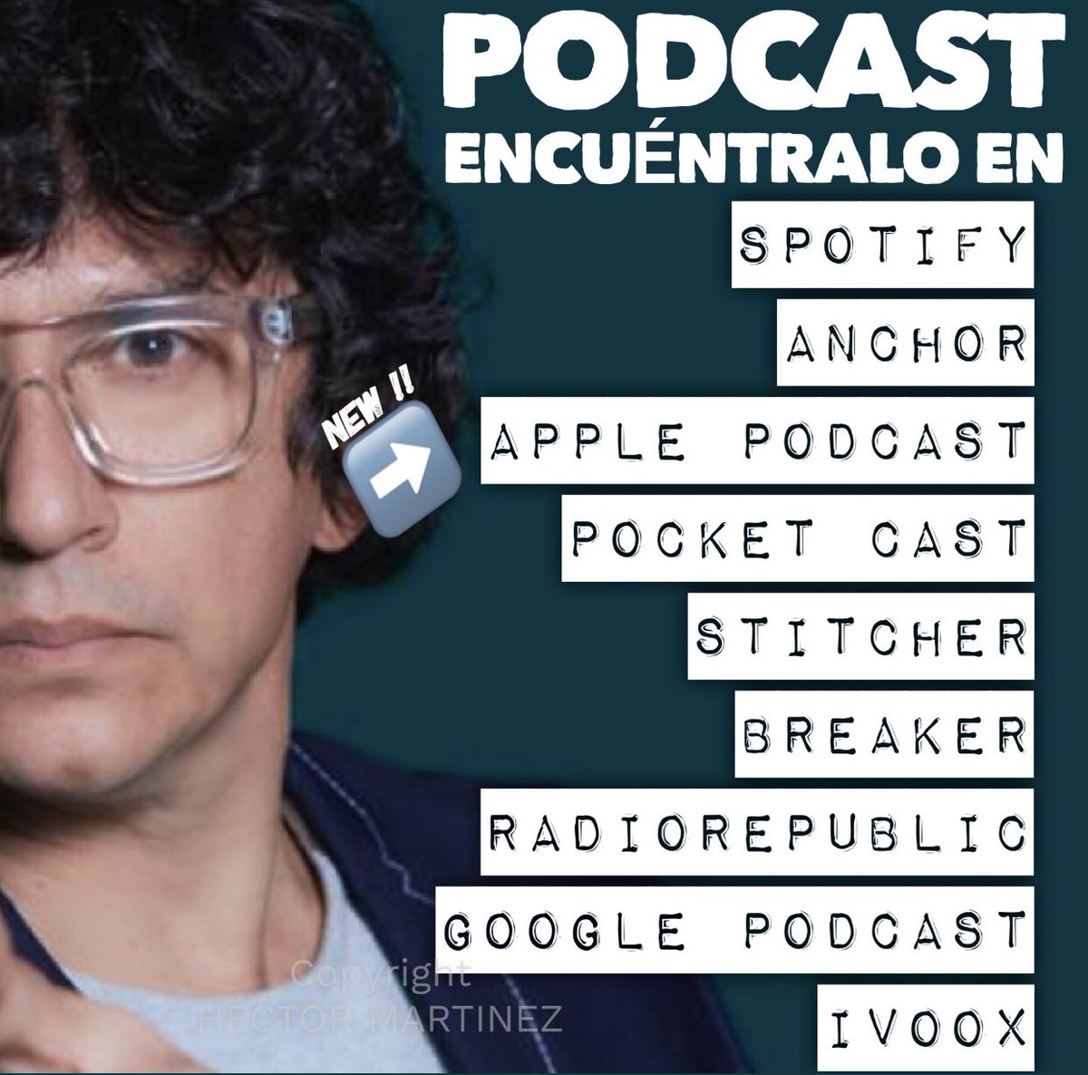 HectorMartinezL's tweet photo. Los espero en mi podcast búsquenme como HÉCTOR MARTÍNEZ FT. CÓDIGO 99. #podcast #hectormartinezl #codigo99 https://t.co/daf0sSfdWY