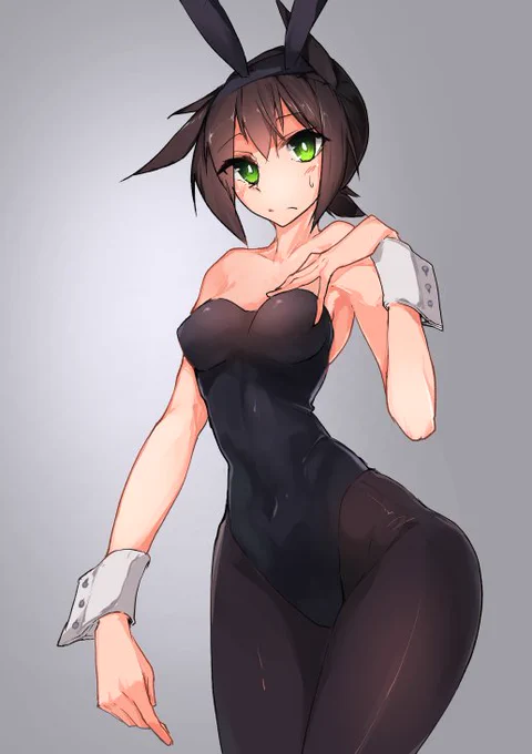 #バニーさんを晒したらみんながRTしてくれてブァァァってフォロワーが増えるらしい
バニーガール初月 
