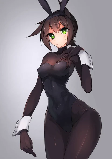 #バニーさんを晒したらみんながRTしてくれてブァァァってフォロワーが増えるらしい
バニーガール初月 