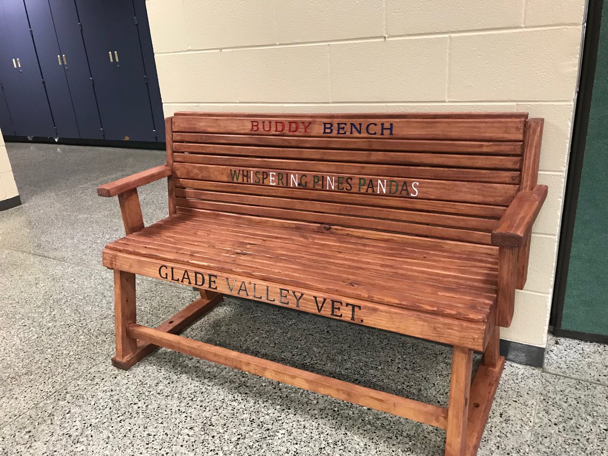 Thank you Glade Valley Vet for sponsoring our Buddy Bench!