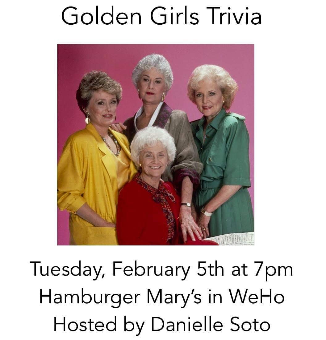 GoldenGirlsDoc's tweet photo. Tuesday night!
#goldengirls #bettywhite #beaarthur #estellegetty #ruemcclanahan #goldenpalace #emptynest #cheesecake #birthday #miami #miamiisnice #80s #90s #sitcoms #sophia #pussycat #blanche #dragqueens #dorothy #rose #trivia #weho #westhollywood #nightlife #80ssitcoms https://t.co/COgFYfc5BG