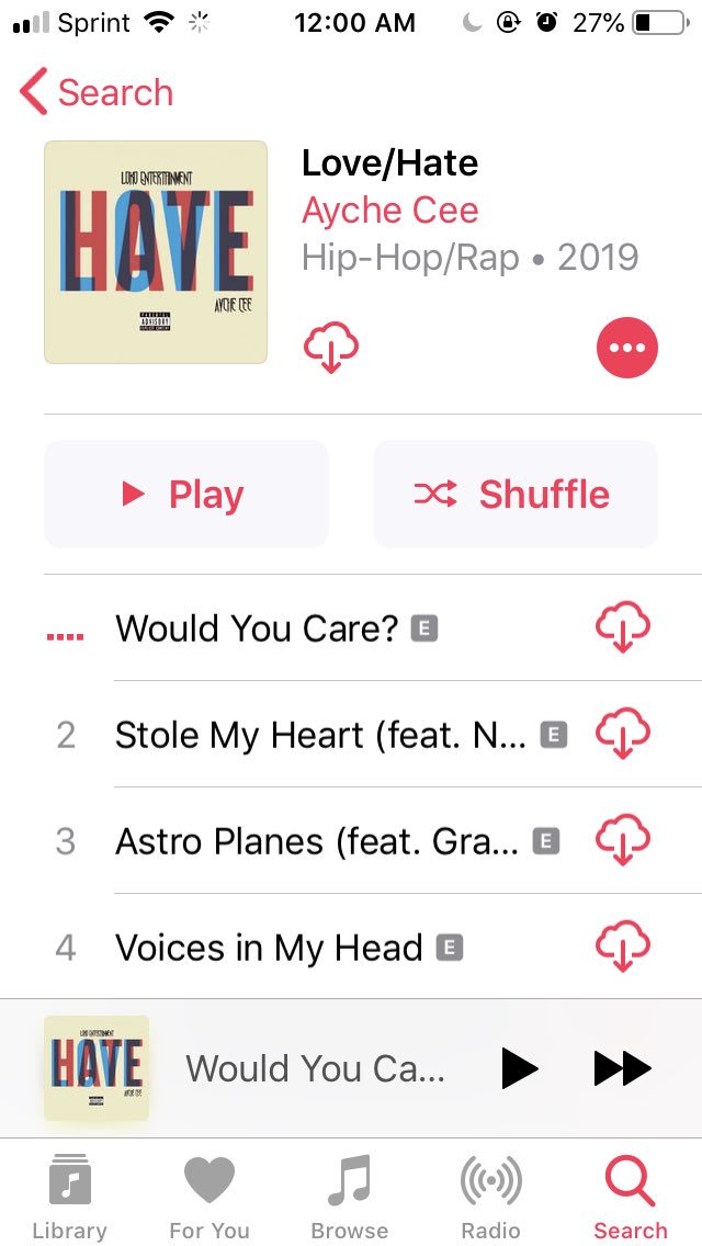 🖤“Love/Hate” out now on all platforms!!! itunes.apple.com/us/album/love-… (Apple Music link)🖤