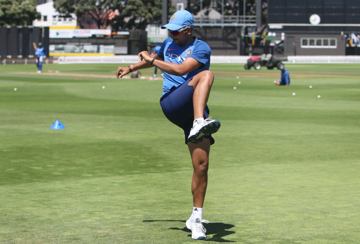 BCCI's tweet photo. Let the T20Is begin 💪💪

#TeamIndia all set to take on the Kiwis for the 1st T20I tomorrow at Westpac Stadium #NZvIND https://t.co/iHzeIL7390