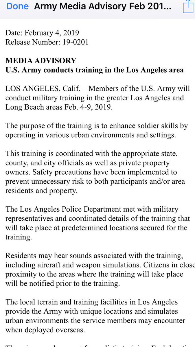 To those wondering about the Military helicopters in the skies over the Los Angeles area, here’s your answer: