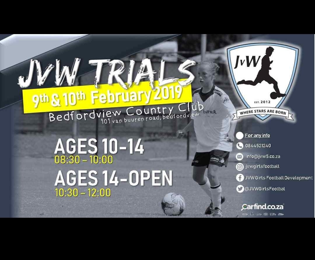🚨FEMALE FOOTBALLER ALERT🚨

If u are a player or know of anyone that have good football qualities that would like to grow &amp; showcase their talent in the sport, then make sure you dont miss out on these trials. 
#DevelopmentIsKey