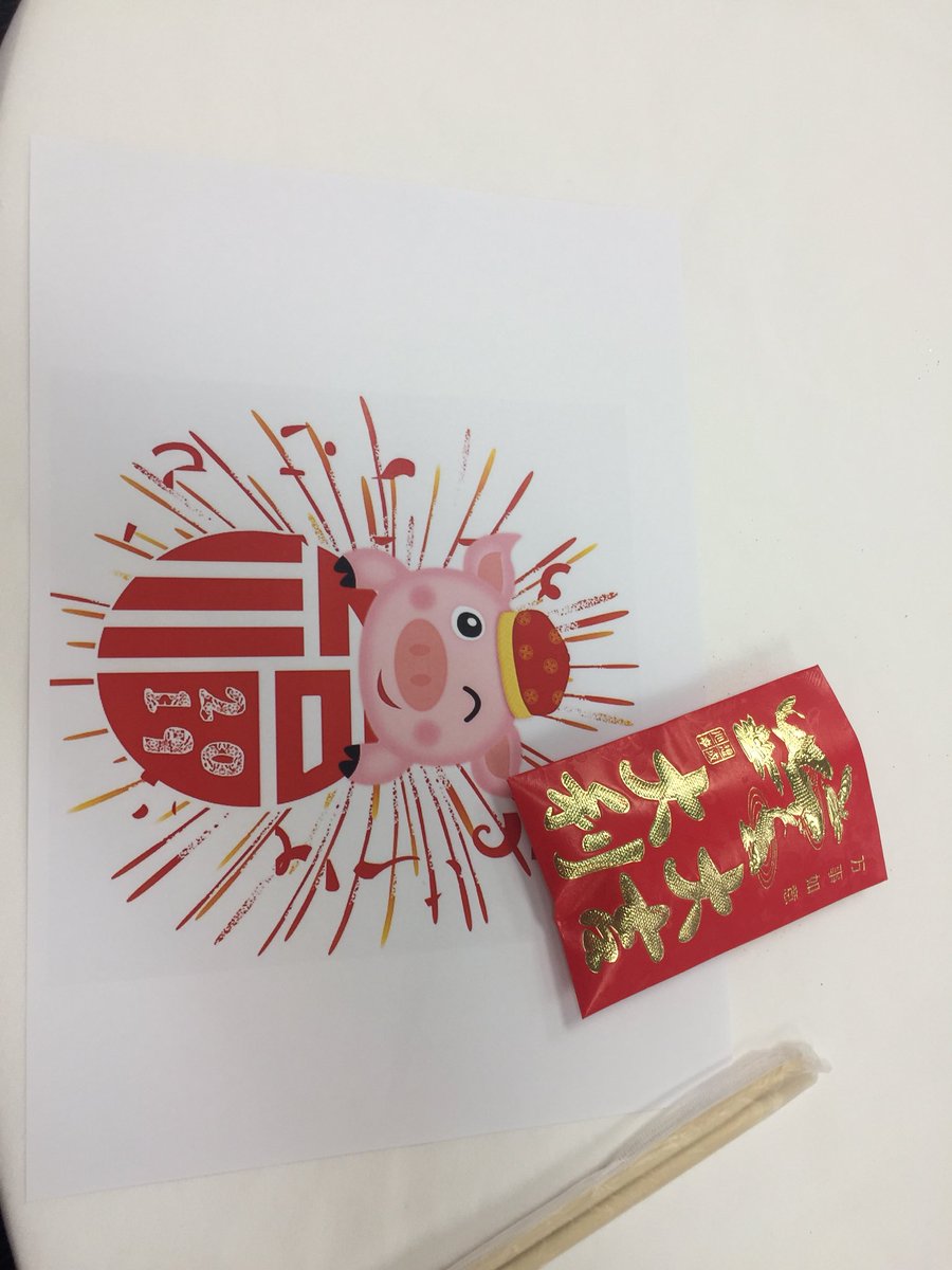 Girls organising our Chinese New Year celebrations for tonight.