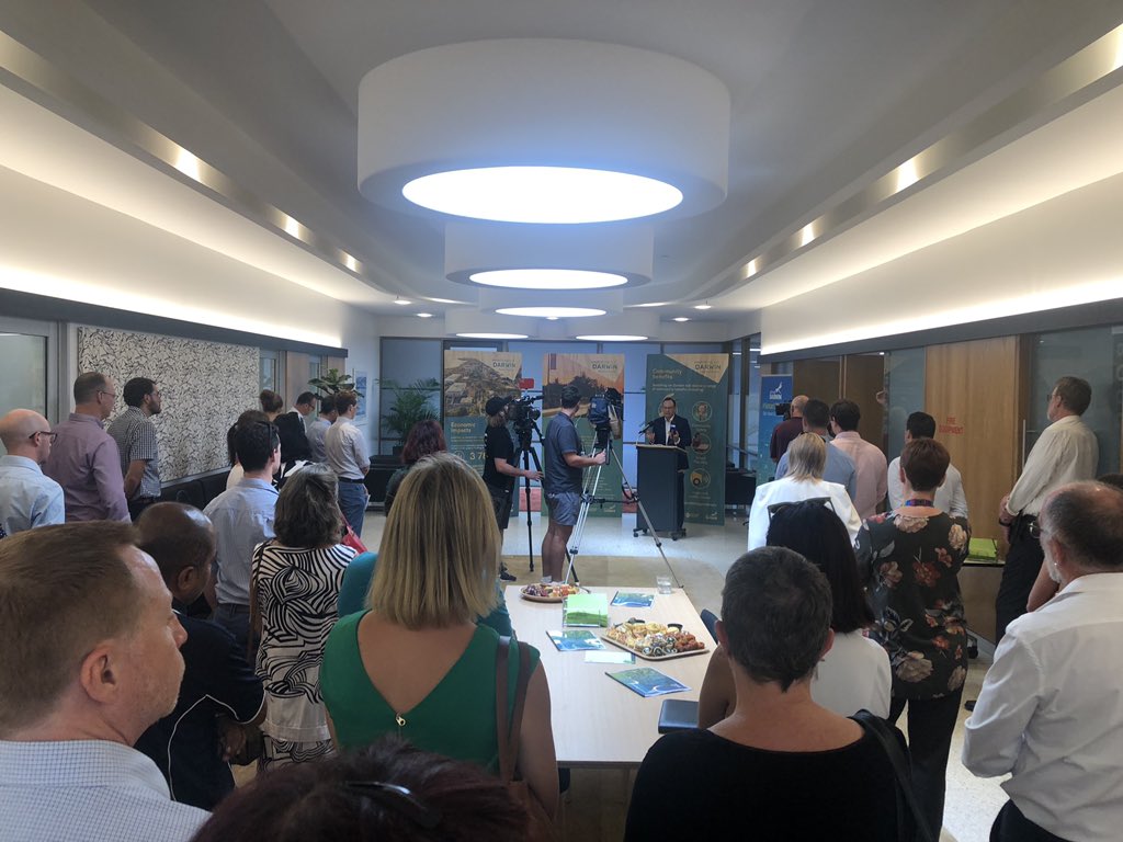 WensPech's tweet photo. Great to be involved in the #SmartDarwin launch @DIHubNT with key stakeholders & industry bodies. Switching on Darwin marks the beginning of #darwin’s #smartcity journey @cityofdarwin @NthAust @CDUni @CSIROnews @TelstraEnt https://t.co/MJ8VjGwj5T