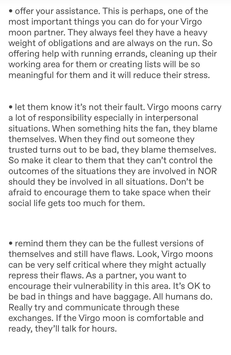 How to handle your partner with a Virgo moon: