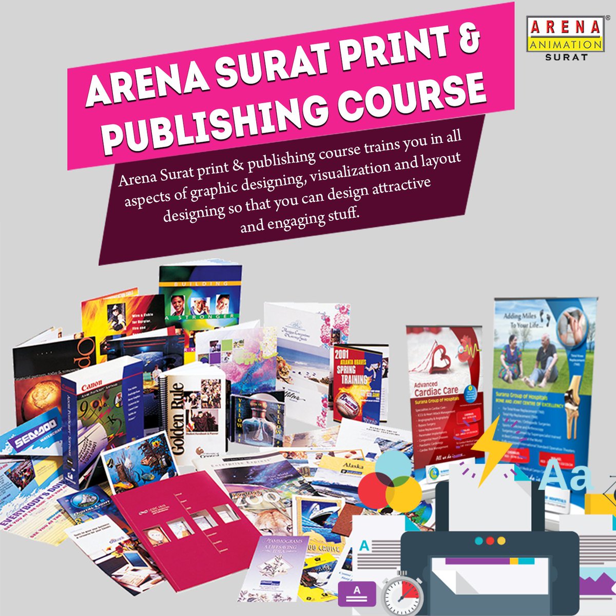 CitylightArena's tweet photo. Arena’s Surat Print & Publishing Course !!!
https://t.co/JbjIsQ4WXS
#print #publishing #publishingcourse #graphicdesigning #Arenacitylight #ArenaPal https://t.co/FONOoJyNax