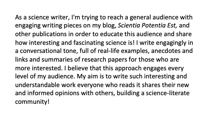ArwenNugteren's tweet image. My entry for the 2019 #scicommjc mission statement challenge! @scicomm_jc