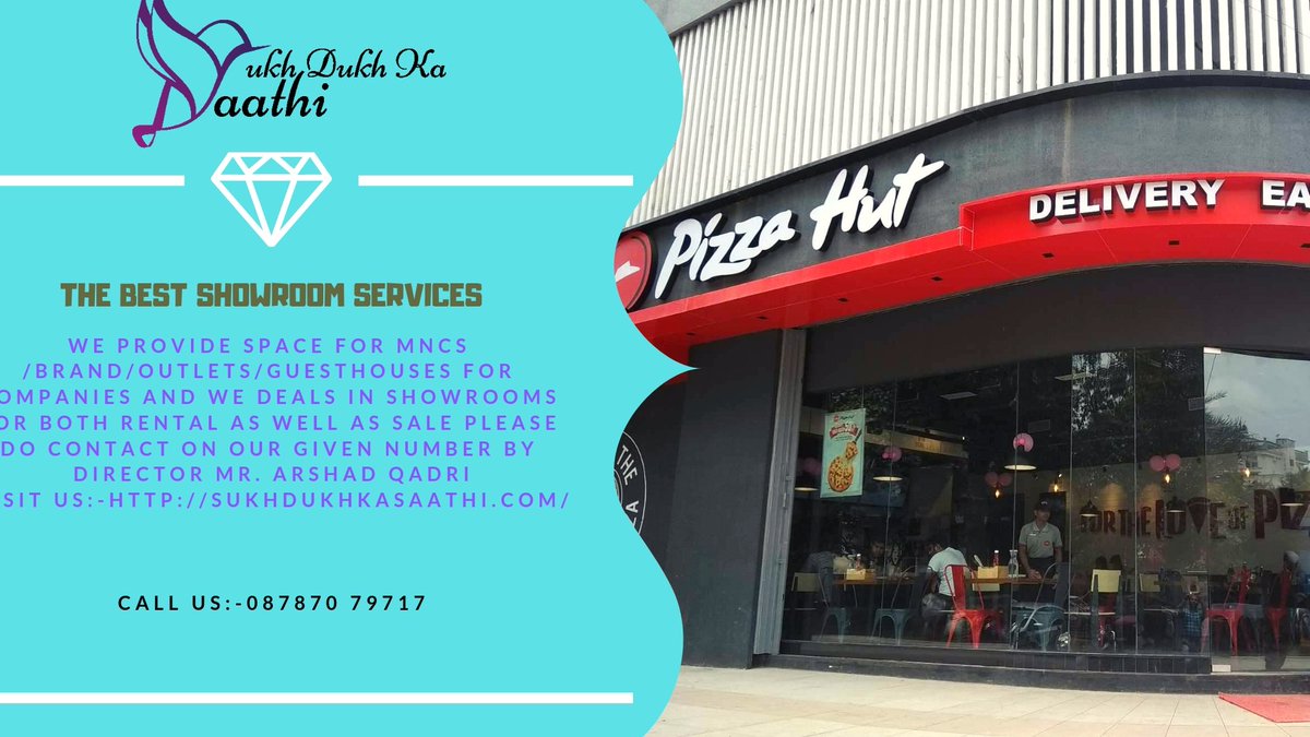 Our #Branded #Outlet
We provide space for #showroom / #brand/ #outlets/ #guesthouses/ #mnc for companies and we deals in showrooms for both rental as well as sale 
Contact Us:-087870 79717
Visit Us:-sukhdukhkasaathi.com