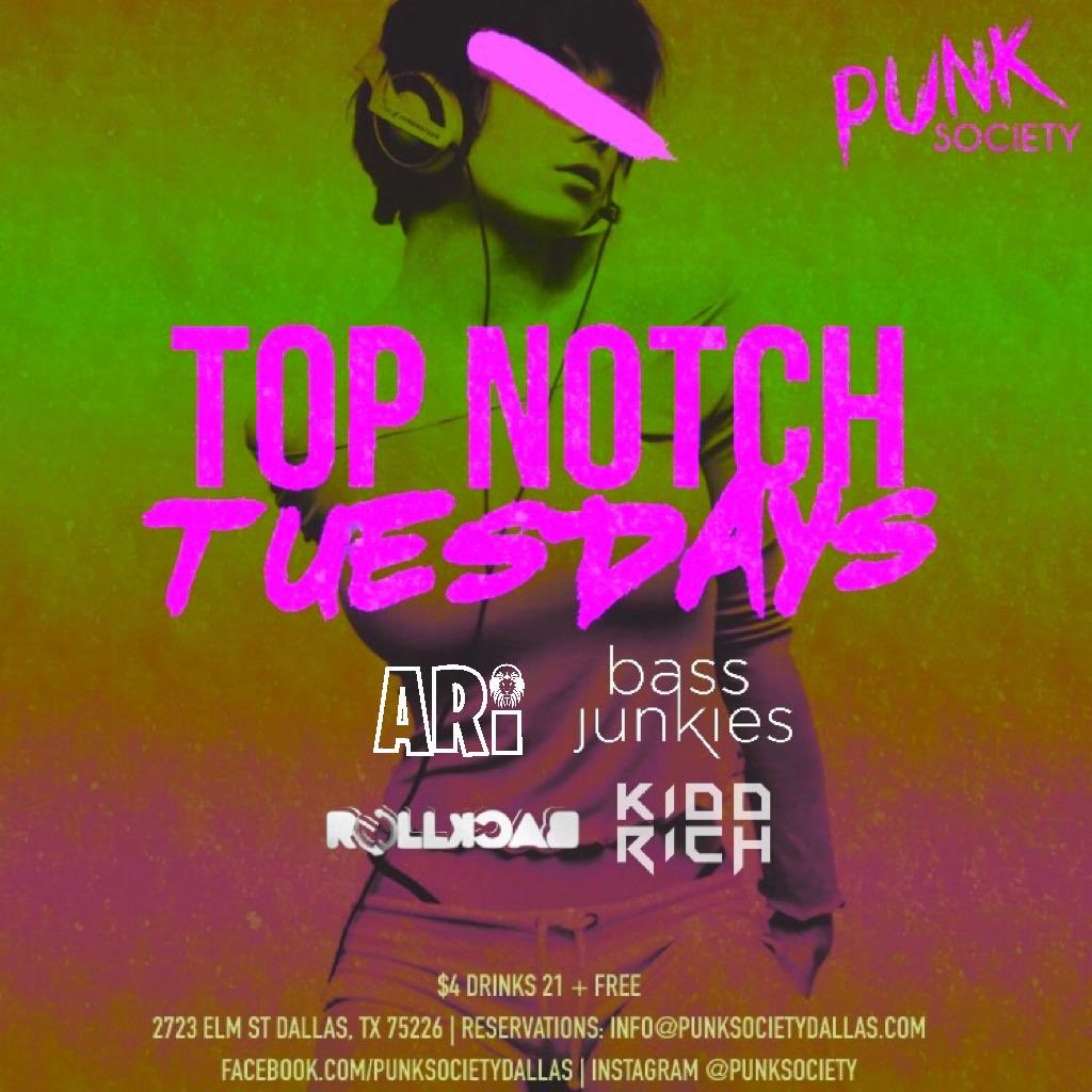 LivEmpie's tweet photo. Come see me tomorrow night for #TopNotchTuesdays at Punk Society! I’ll be slingin drinks and @therealDJARi is taking care of getting everyone litty in the booth. 🍾 https://t.co/d1kyJ3xiAL