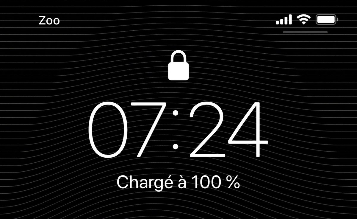 Zooropalg's tweet photo. Bug iOS 12 beta 2 π
Le niveau de la batterie remplace la date
#iOS122DevBeta2 https://t.co/yvmQppOXVb