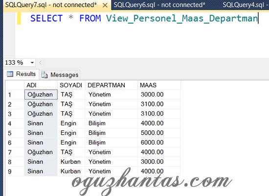 oguzhantas's tweet image. SQL Server ile View Oluşturma 
oguzhantas.com/sql-server/350…
#sqlserver #sql #createview #görünümoluşturma #database #veritabanı #veritabanıdersleri #sqlview