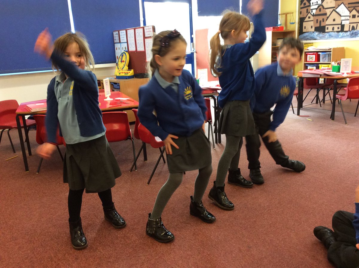 HazelClassHFS's tweet photo. Some of the children who went to the Zumba session this morning told us and showed us what they did! Thank you to Gosforth Park First for organising this. It was a lot of fun! @GosforthGST https://t.co/khIUdwUlxg