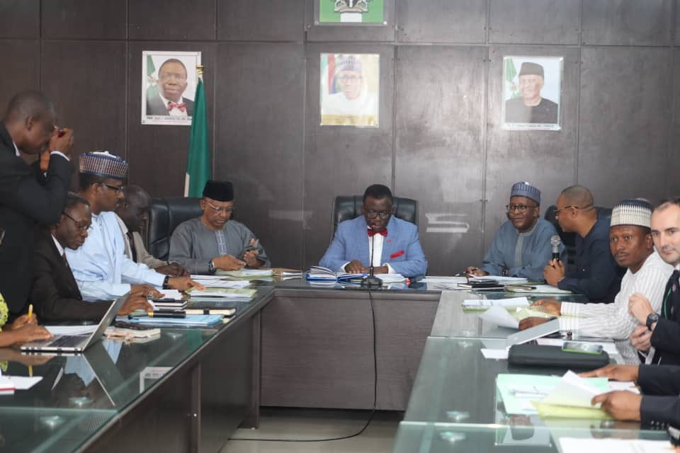 NphcdaNG's tweet photo. Ongoing: The National Steering Committee on Basic Healthcare Provision Fund meets to discuss update on the programme and to review & approve relevant programme implementation documents & policies. The Hon. Minister of Health, Prof. @IsaacFAdewole is chairing the meeting.
#HUWE https://t.co/aK1xZ64nO3