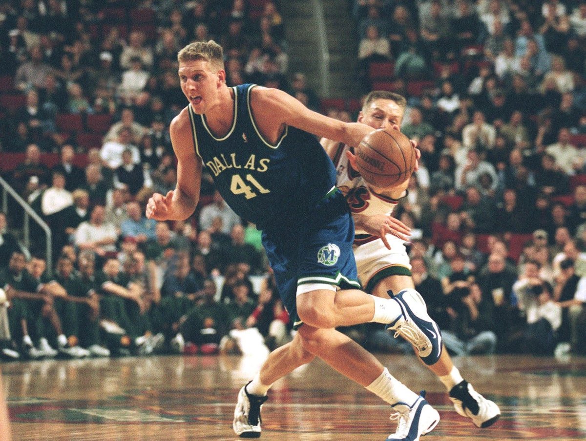 20 years ago today, Dirk Nowitzki made his NBA debut for the Dallas Mavericks in a 92-86 loss to the Seattle SuperSonics.