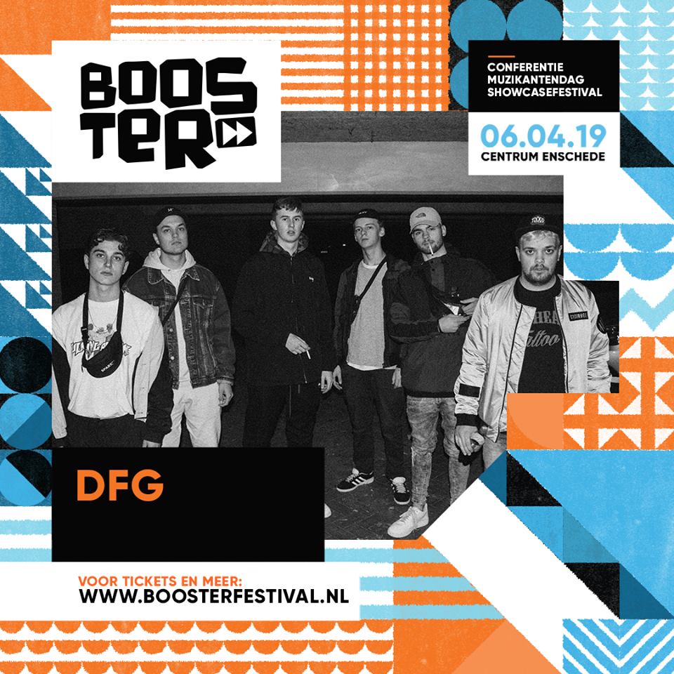 ***BEVESTIGD*** Onze rappers van DFG uit Zwolle staan op Booster Festival 2019 op 6 april 2019 in Enschede.

Meer info: boosterfestival.nl