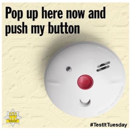 Suffolk Fire & Rescue Service (@suffolkfire) on Twitter photo It’s #TestItTuesday and you know what to do… #PressToTest your smoke alarms! 
Can you also help an elderly neighbour or relative who struggles to test their alarms? It’s #TestItTuesday and you know what to do… #PressToTest your smoke alarms! 
Can you also help an elderly neighbour or relative who struggles to test their alarms?
