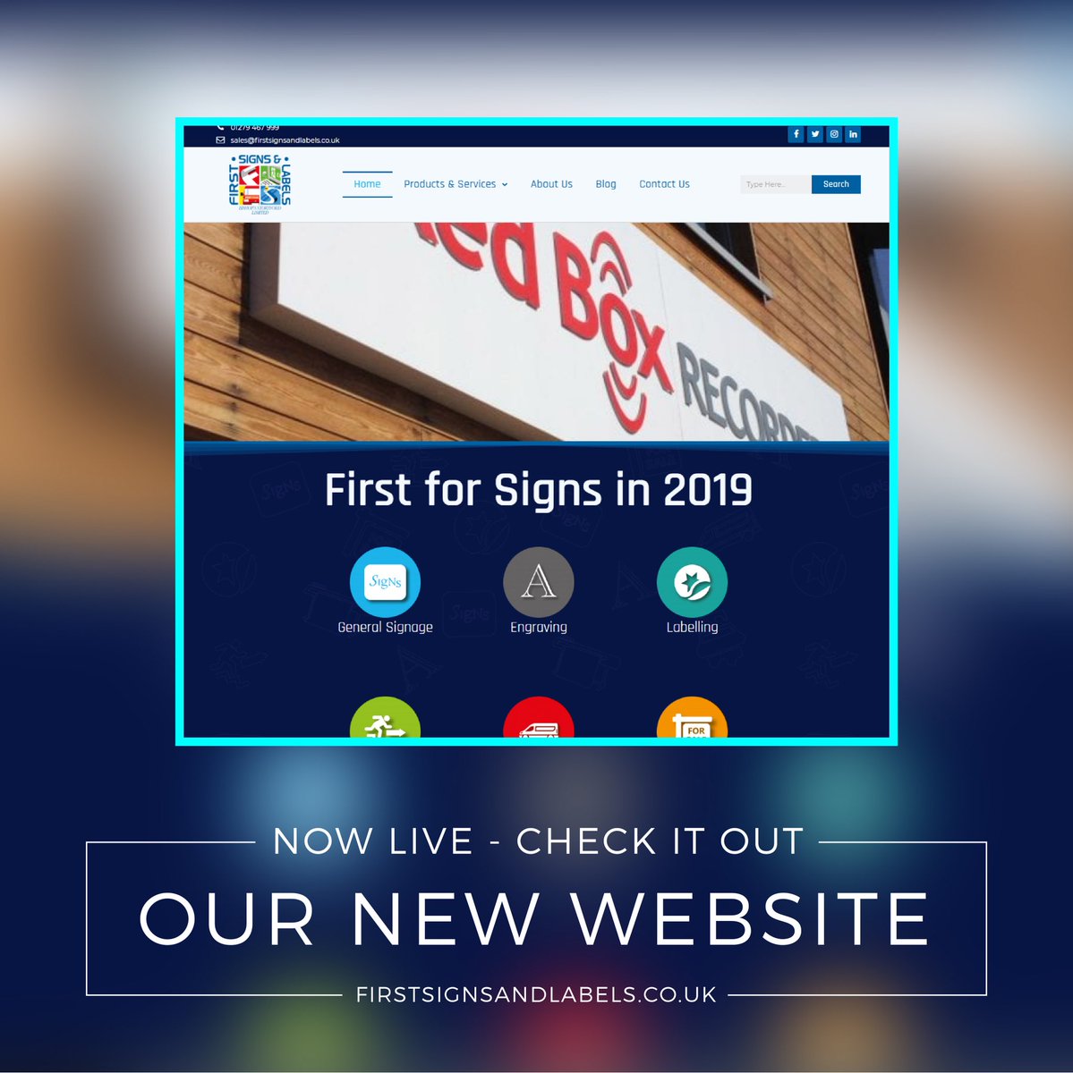 firstsignsgroup's tweet photo. NOW LIVE! Our brand new website is now live! Please go over and check it out https://t.co/S65dMr0ivD
#signs #webdesign #herts #essex #london https://t.co/LQpU1kb2LV
