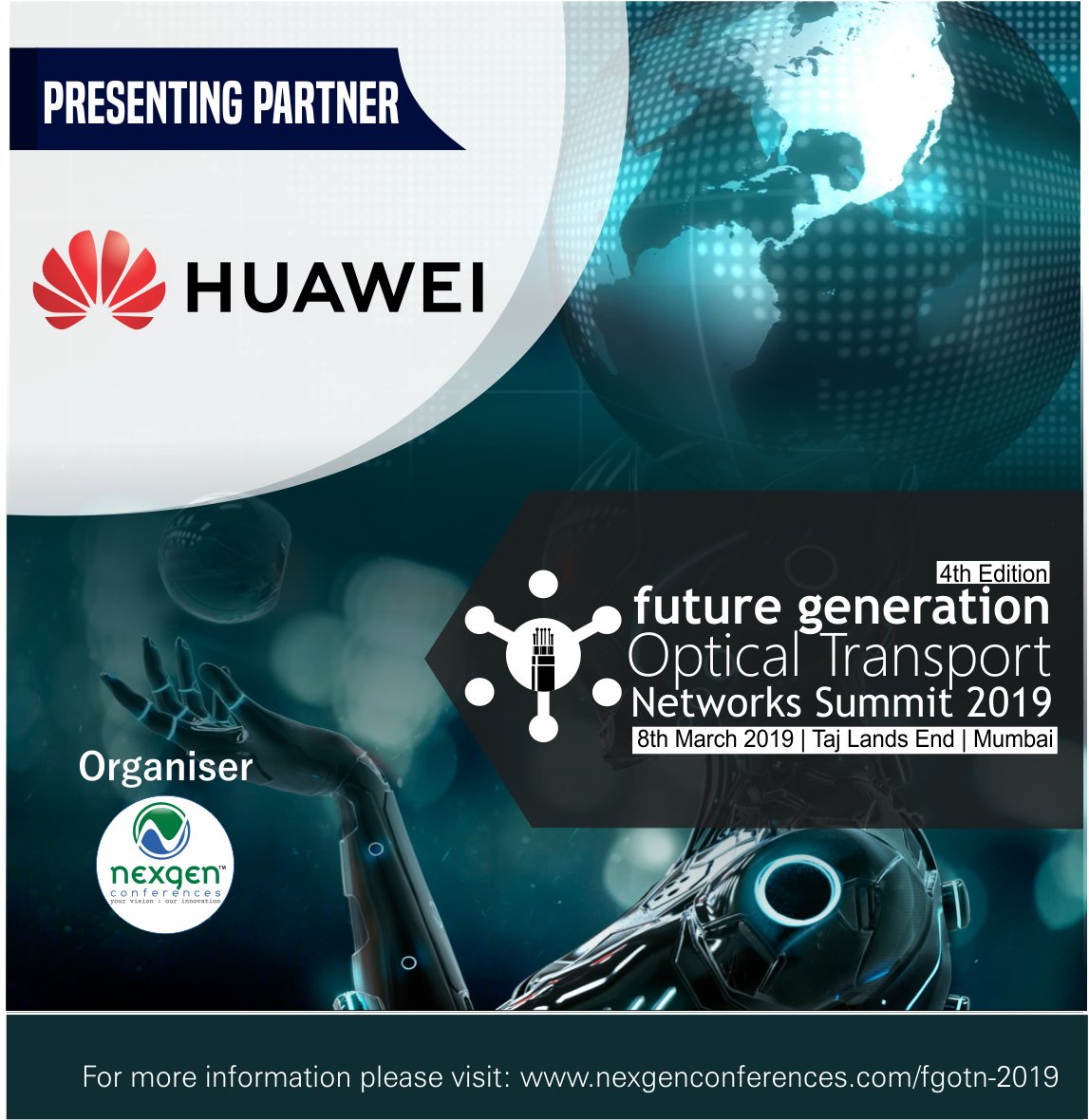 NexgenConferen1's tweet photo. @HuaweiIndia #joinsas #PresentingPartner #NGC_FGOTN #8March #Conferencewilltalk #What is the #futuregeneration #opticaltransport #evolution #DownloadAgenda ://lnkd.in/fYDXmC5 #OpticalTransport @HuaweiWireless #Backhaul #Spectrum #OpticalFiber #FTTH #PacketTransport #ElectricCable https://t.co/uDzYLPoPmn