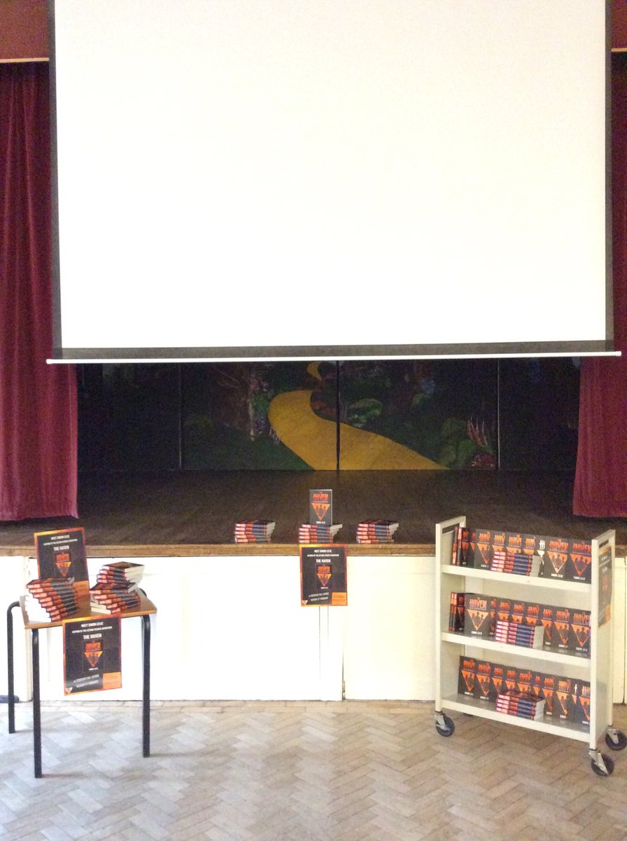 We are all ready, are you @Simon_Lelic <a href="/HachetteKids/">Hachette Children's Group</a> <a href="/CockshutHillSch/">Cockshut Hill School</a> <a href="/Ninestiles/">Ninestiles, an Academy</a> <a href="/LyndonSchool/">Lyndon School</a>