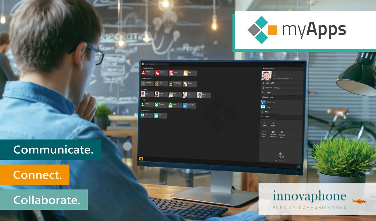 Communicate. Connect. Collaborate
innovaphone te ofrece soluciones de #comunicación a la medida 📏📐 de las necesidades de TU empresa y TUS usuarios 👥 #UC #TelefoníaIP #myApps 👉 ow.ly/1xPT30nAgRu