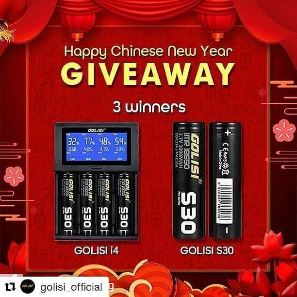 #Repost @golisi_official (@get_repost)
・・・
Reposted from @priscillacrystalg -  Happy Chinese New Year from @golisi_official !😍 THREE lucky winners will be able to win GOLISI i4 and GOLISI S30 Batteries. ❤️
Rules:
1. Must follow @priscillacrystalg, @g… bit.ly/2D8ZKrZ